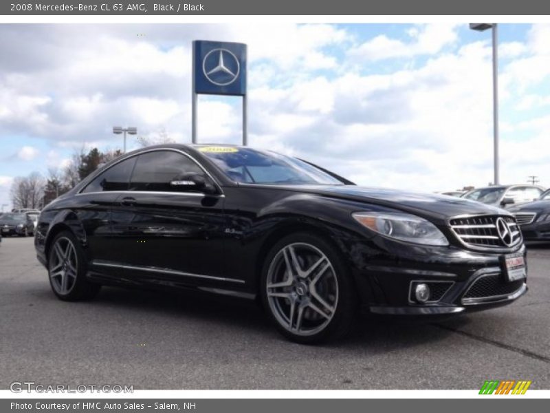 Black / Black 2008 Mercedes-Benz CL 63 AMG