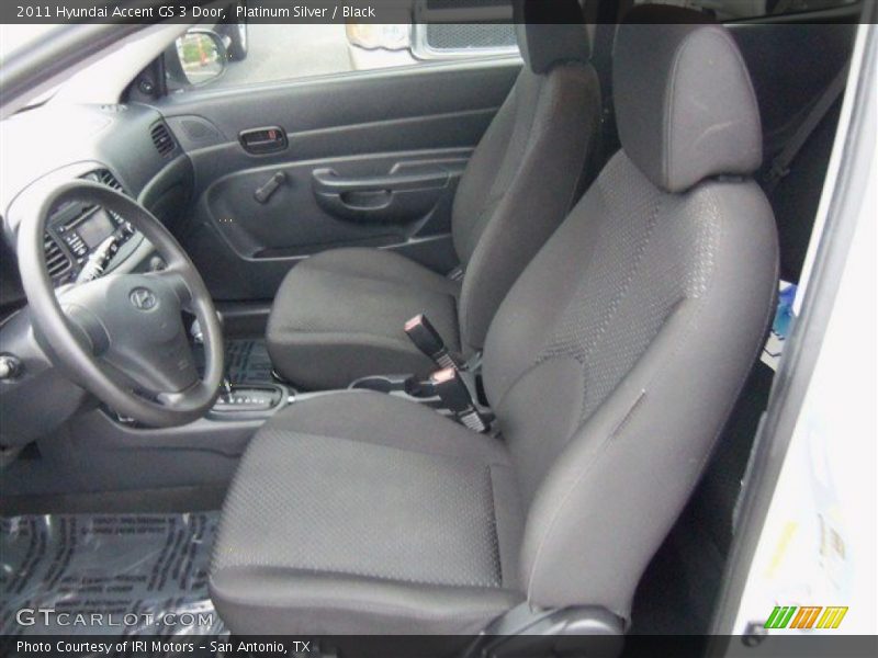 Platinum Silver / Black 2011 Hyundai Accent GS 3 Door