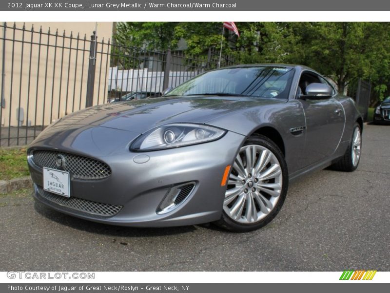 Lunar Grey Metallic / Warm Charcoal/Warm Charcoal 2012 Jaguar XK XK Coupe