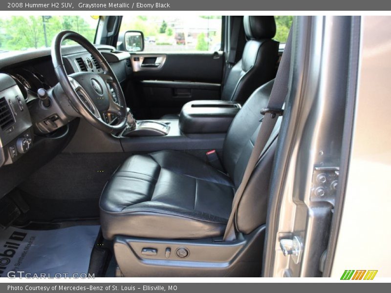  2008 H2 SUV Ebony Black Interior