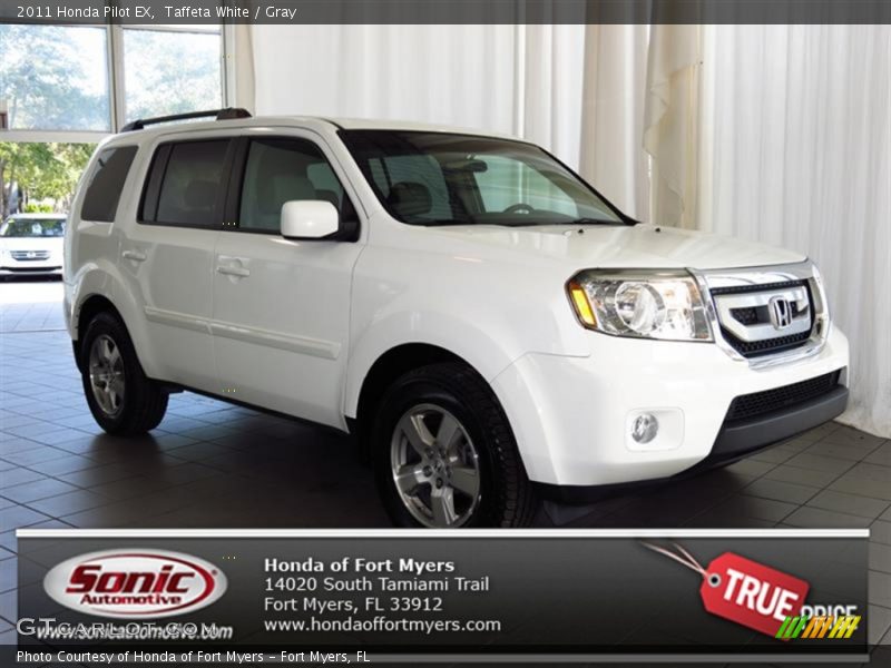 Taffeta White / Gray 2011 Honda Pilot EX