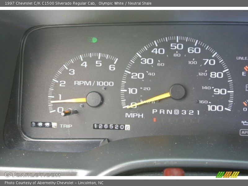 Olympic White / Neutral Shale 1997 Chevrolet C/K C1500 Silverado Regular Cab