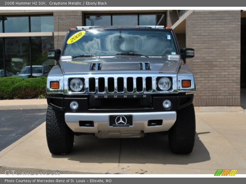 Graystone Metallic / Ebony Black 2008 Hummer H2 SUV