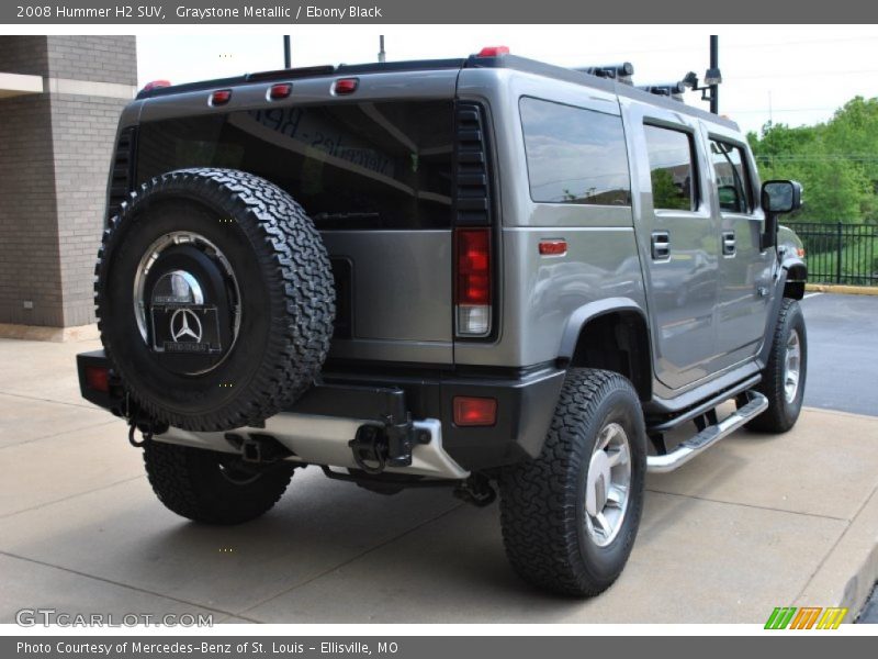 Graystone Metallic / Ebony Black 2008 Hummer H2 SUV