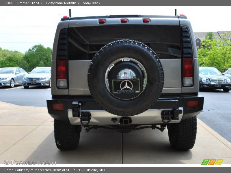 Graystone Metallic / Ebony Black 2008 Hummer H2 SUV