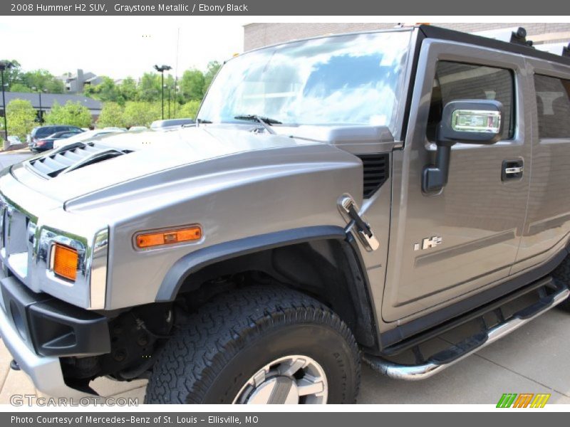Graystone Metallic / Ebony Black 2008 Hummer H2 SUV