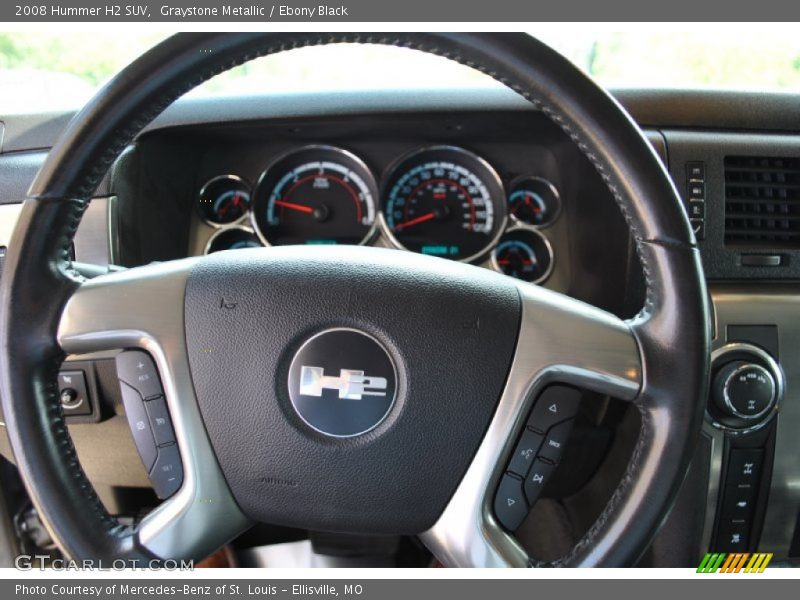 Graystone Metallic / Ebony Black 2008 Hummer H2 SUV