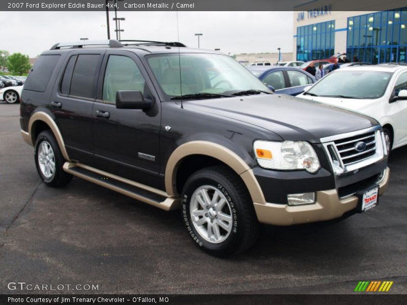 Carbon Metallic / Camel 2007 Ford Explorer Eddie Bauer 4x4