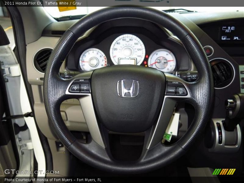 Taffeta White / Gray 2011 Honda Pilot EX