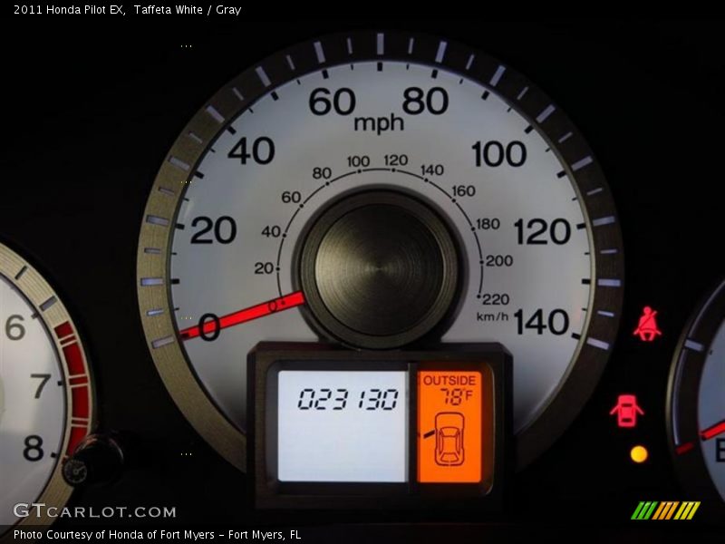 Taffeta White / Gray 2011 Honda Pilot EX