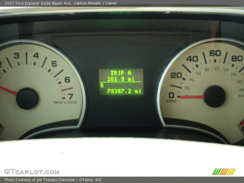 Carbon Metallic / Camel 2007 Ford Explorer Eddie Bauer 4x4