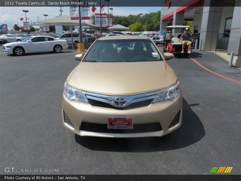 Sandy Beach Metallic / Ivory 2012 Toyota Camry LE