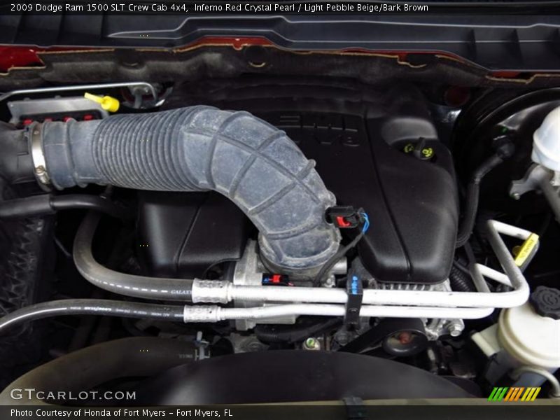 Inferno Red Crystal Pearl / Light Pebble Beige/Bark Brown 2009 Dodge Ram 1500 SLT Crew Cab 4x4
