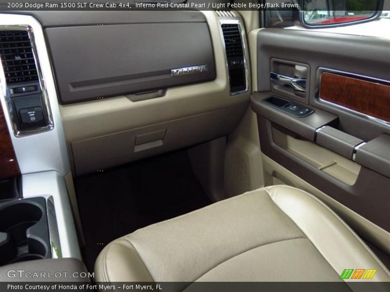 Inferno Red Crystal Pearl / Light Pebble Beige/Bark Brown 2009 Dodge Ram 1500 SLT Crew Cab 4x4