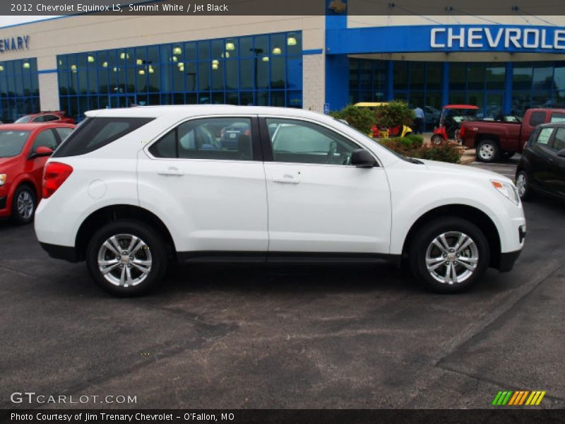 Summit White / Jet Black 2012 Chevrolet Equinox LS