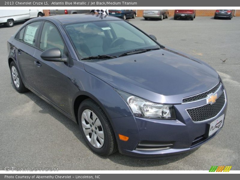 Atlantis Blue Metallic / Jet Black/Medium Titanium 2013 Chevrolet Cruze LS
