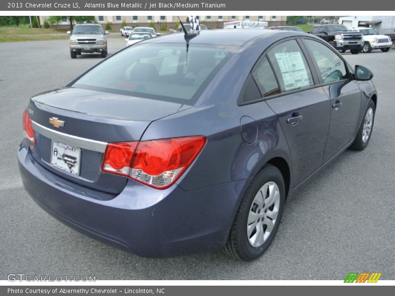 Atlantis Blue Metallic / Jet Black/Medium Titanium 2013 Chevrolet Cruze LS