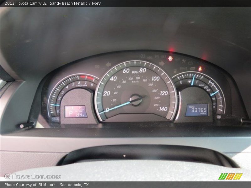 Sandy Beach Metallic / Ivory 2012 Toyota Camry LE