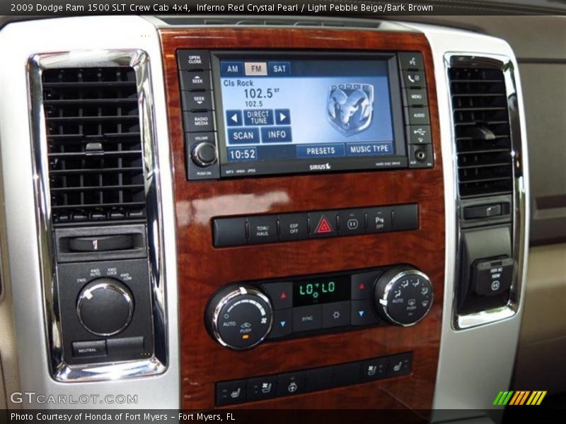 Controls of 2009 Ram 1500 SLT Crew Cab 4x4