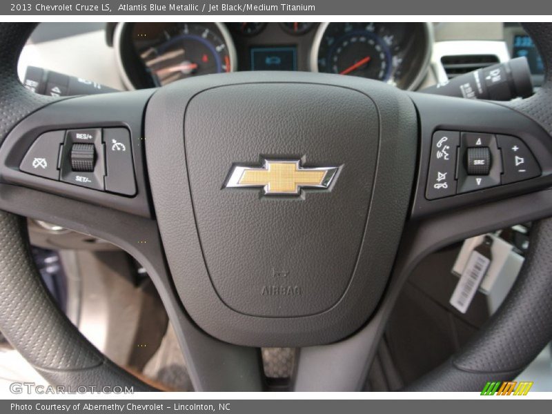 Atlantis Blue Metallic / Jet Black/Medium Titanium 2013 Chevrolet Cruze LS