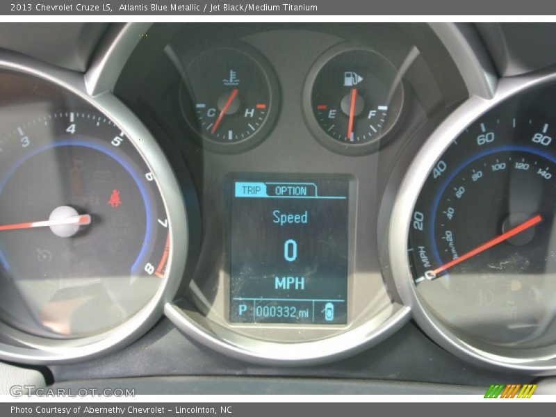 Atlantis Blue Metallic / Jet Black/Medium Titanium 2013 Chevrolet Cruze LS