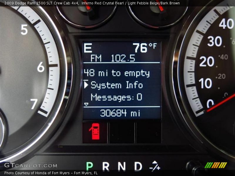 Inferno Red Crystal Pearl / Light Pebble Beige/Bark Brown 2009 Dodge Ram 1500 SLT Crew Cab 4x4