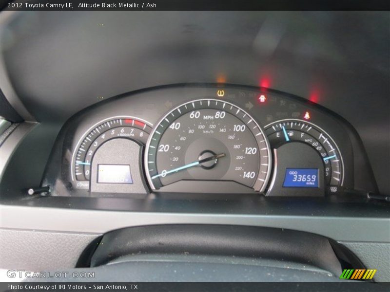 Attitude Black Metallic / Ash 2012 Toyota Camry LE