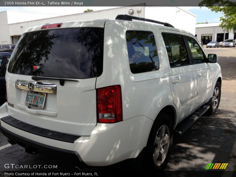 Taffeta White / Beige 2009 Honda Pilot EX-L