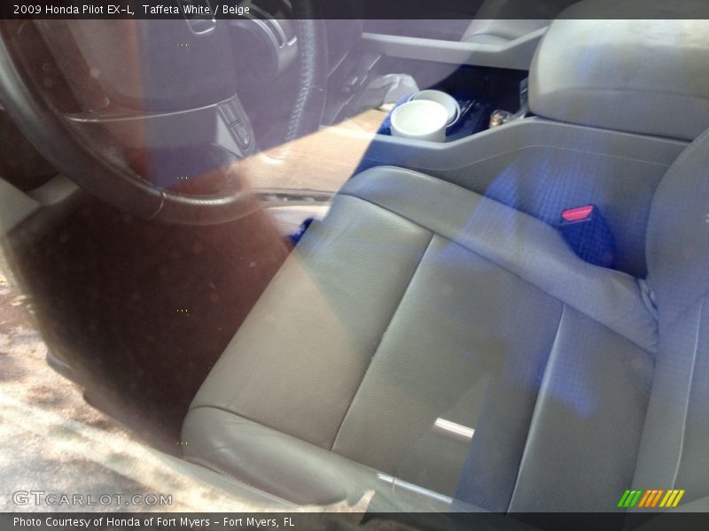 Taffeta White / Beige 2009 Honda Pilot EX-L