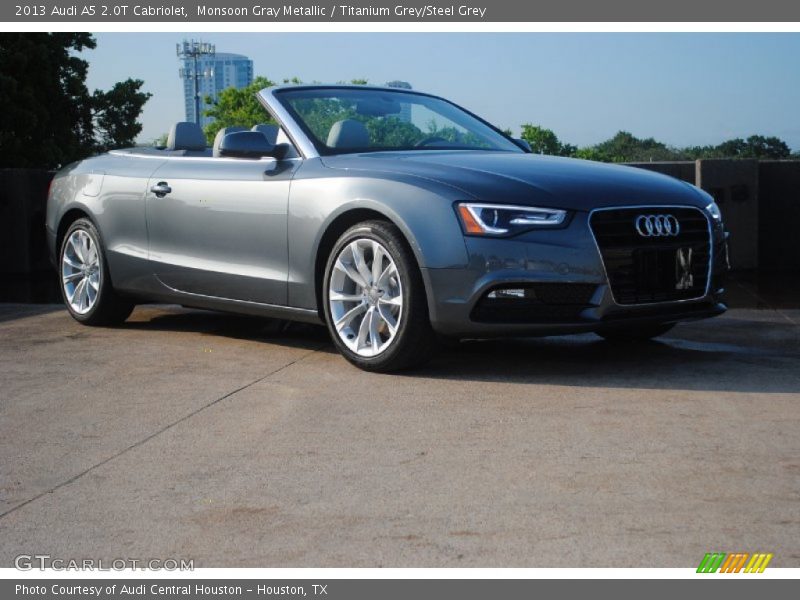 Monsoon Gray Metallic / Titanium Grey/Steel Grey 2013 Audi A5 2.0T Cabriolet