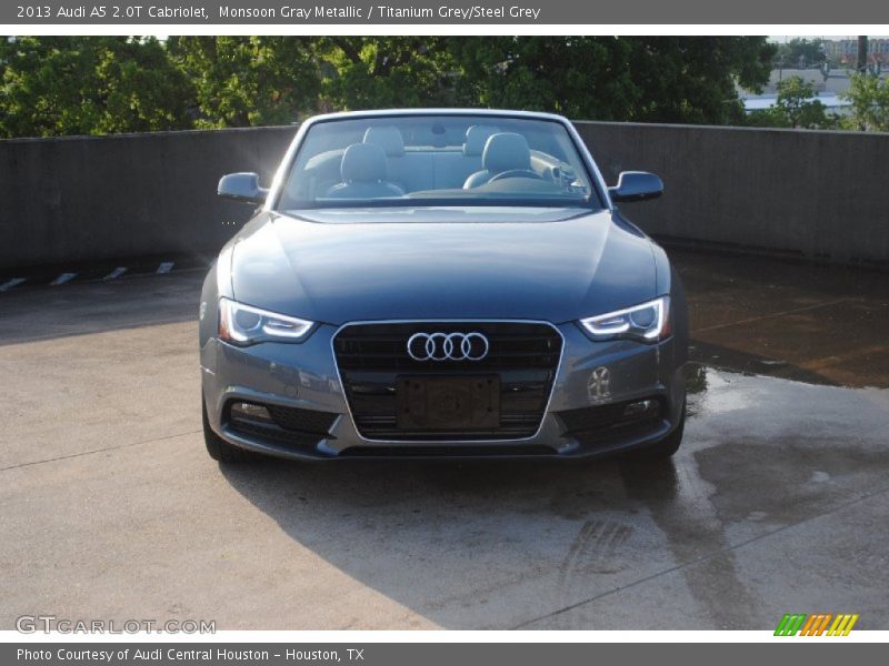 Monsoon Gray Metallic / Titanium Grey/Steel Grey 2013 Audi A5 2.0T Cabriolet