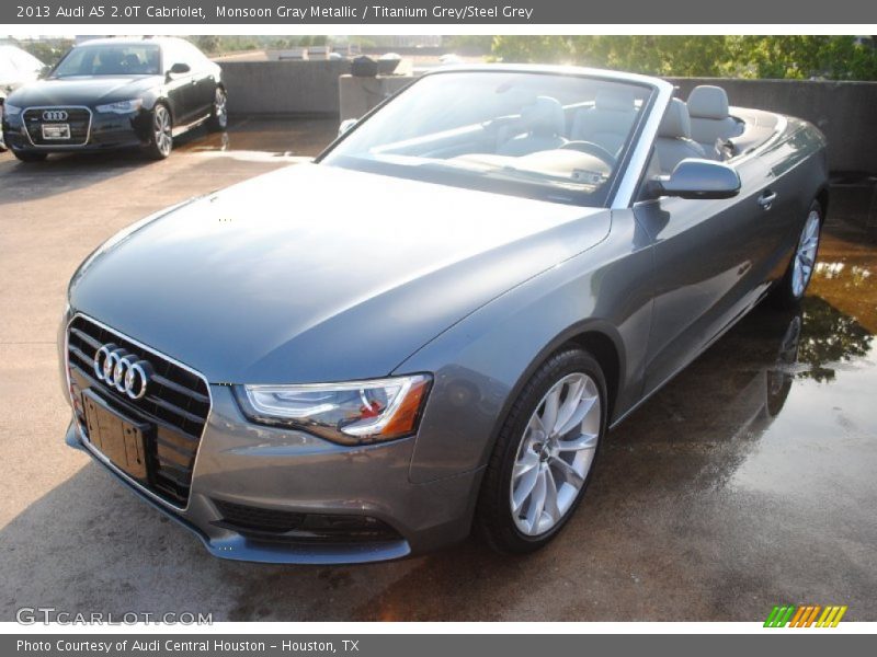 Monsoon Gray Metallic / Titanium Grey/Steel Grey 2013 Audi A5 2.0T Cabriolet