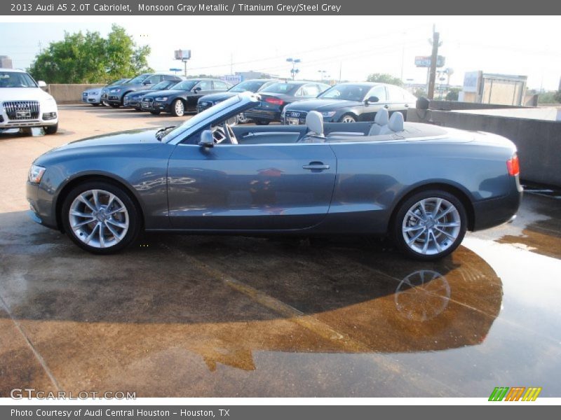 Monsoon Gray Metallic / Titanium Grey/Steel Grey 2013 Audi A5 2.0T Cabriolet