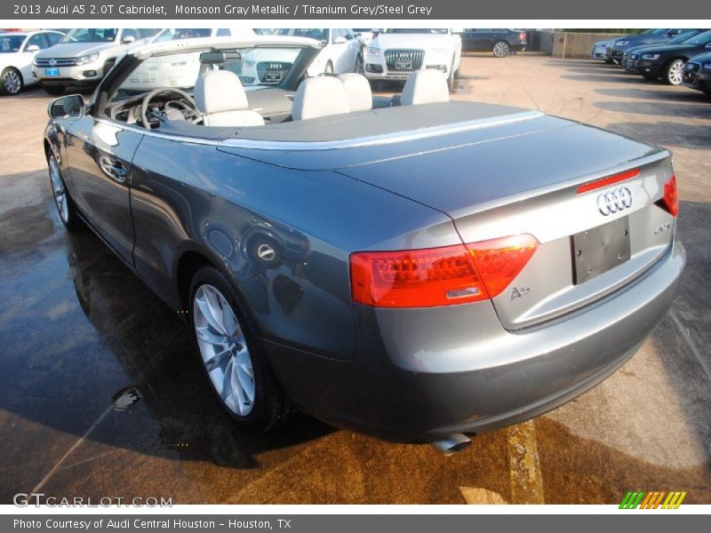 Monsoon Gray Metallic / Titanium Grey/Steel Grey 2013 Audi A5 2.0T Cabriolet