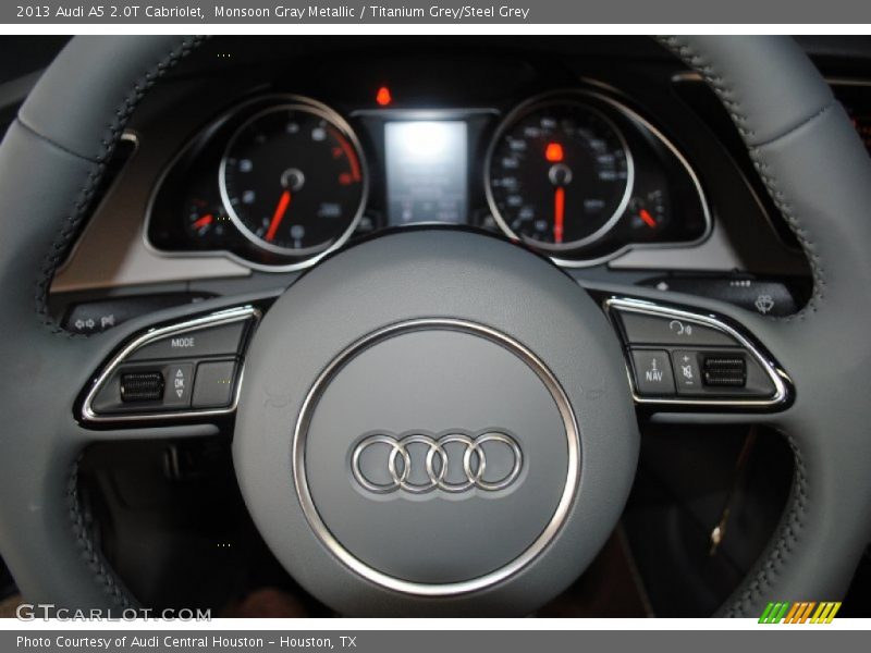 Monsoon Gray Metallic / Titanium Grey/Steel Grey 2013 Audi A5 2.0T Cabriolet