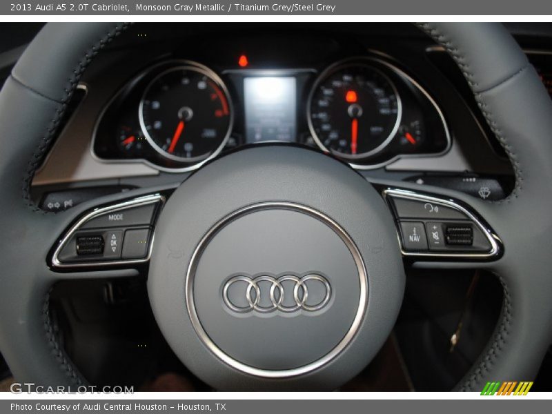 Monsoon Gray Metallic / Titanium Grey/Steel Grey 2013 Audi A5 2.0T Cabriolet