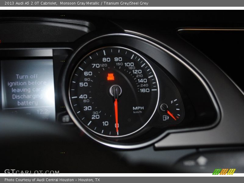  2013 A5 2.0T Cabriolet 2.0T Cabriolet Gauges