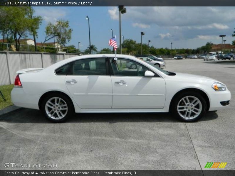 Summit White / Ebony 2013 Chevrolet Impala LTZ