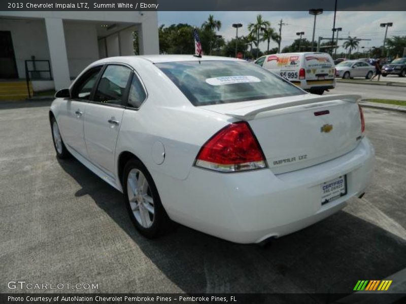 Summit White / Ebony 2013 Chevrolet Impala LTZ