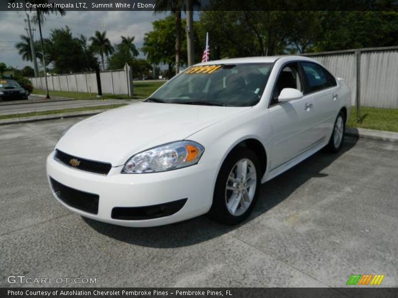 Summit White / Ebony 2013 Chevrolet Impala LTZ