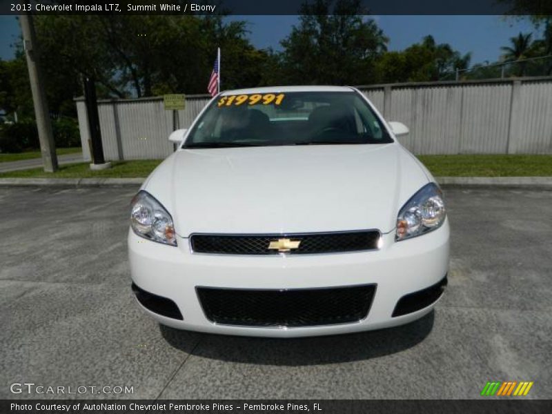 Summit White / Ebony 2013 Chevrolet Impala LTZ