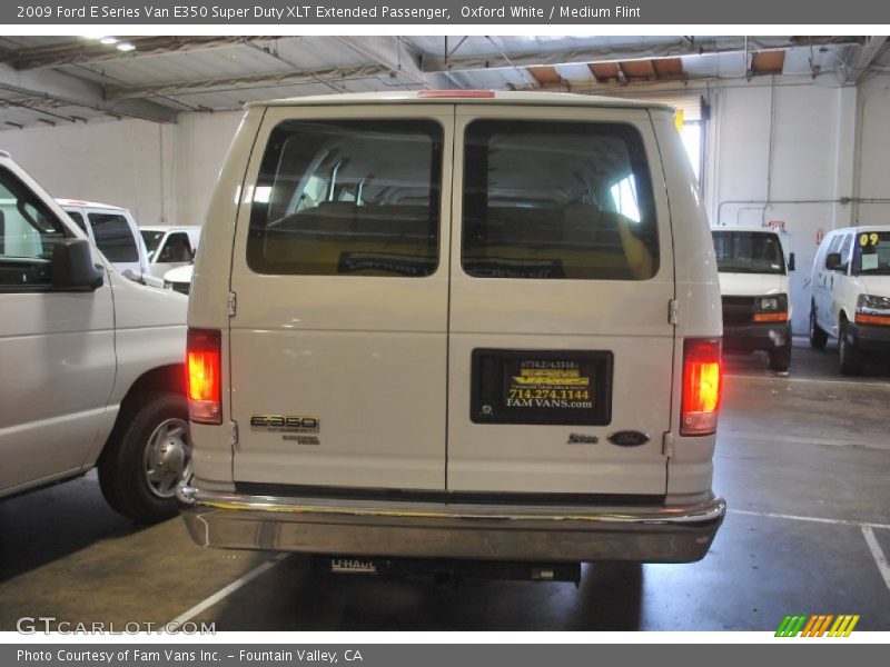 Oxford White / Medium Flint 2009 Ford E Series Van E350 Super Duty XLT Extended Passenger