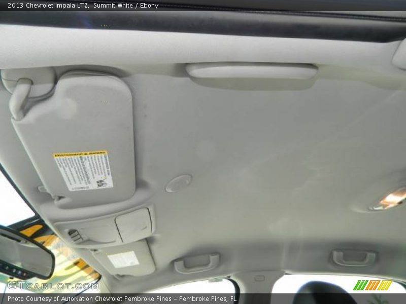 Summit White / Ebony 2013 Chevrolet Impala LTZ