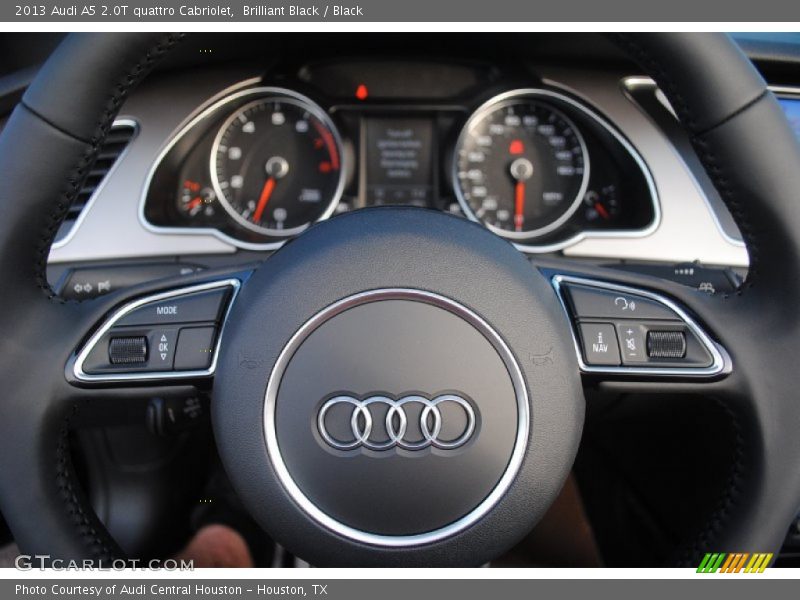 Brilliant Black / Black 2013 Audi A5 2.0T quattro Cabriolet