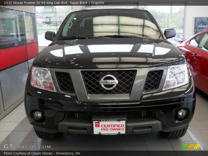 Super Black / Graphite 2012 Nissan Frontier SV V6 King Cab 4x4