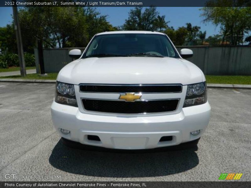 Summit White / Light Titanium/Dark Titanium 2012 Chevrolet Suburban LT