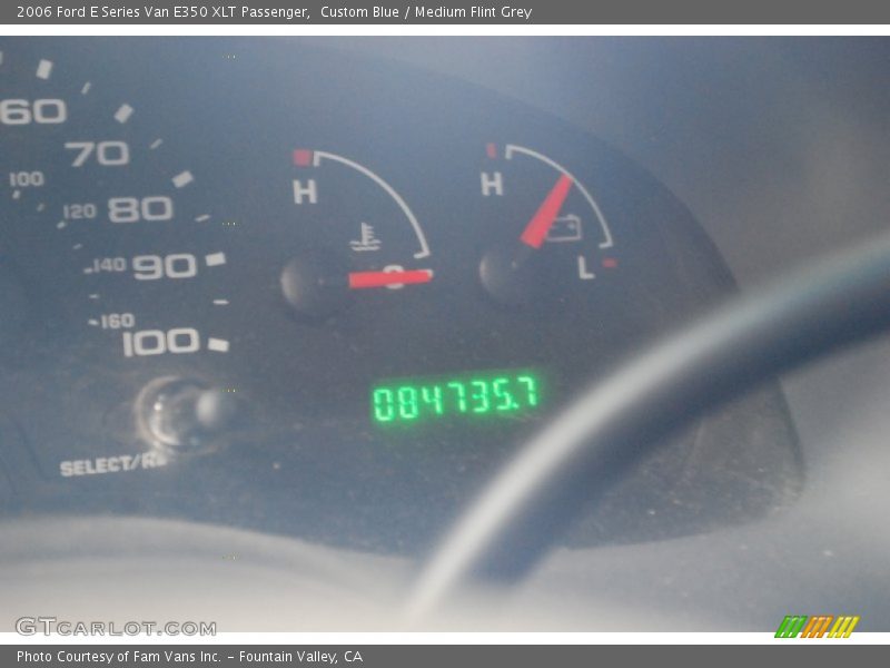 Custom Blue / Medium Flint Grey 2006 Ford E Series Van E350 XLT Passenger