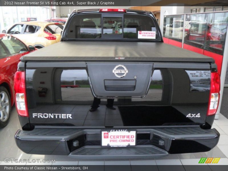 Super Black / Graphite 2012 Nissan Frontier SV V6 King Cab 4x4