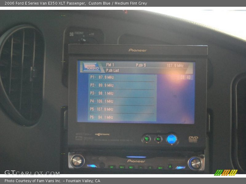 Custom Blue / Medium Flint Grey 2006 Ford E Series Van E350 XLT Passenger