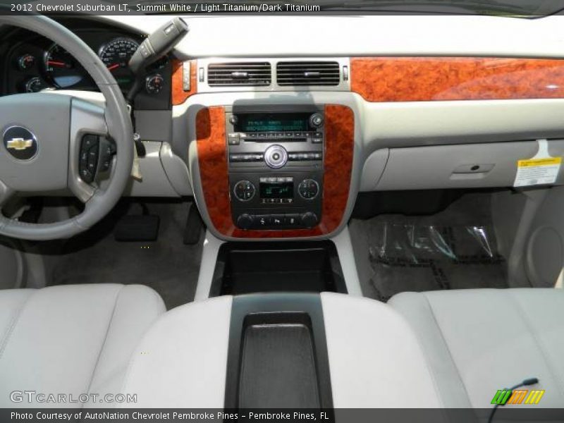 Summit White / Light Titanium/Dark Titanium 2012 Chevrolet Suburban LT